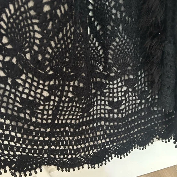 Bebe Elegant Black Long Knitted Duster - Picture 6 of 11